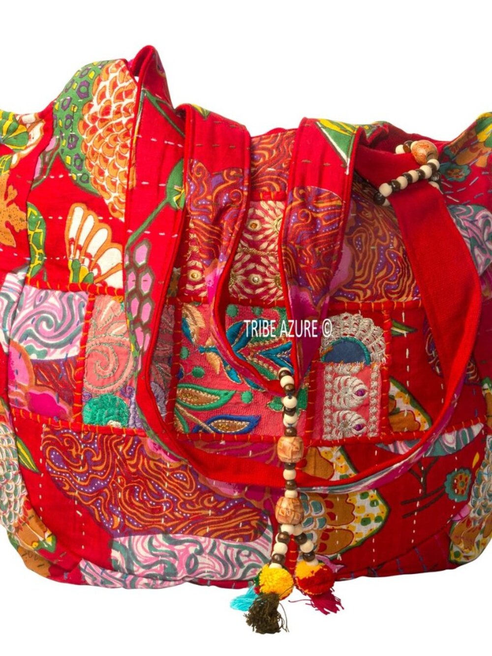 TribeAzure Large Embroidered Shoulder Bag Tote Comfortable Roomy Casual Fashion